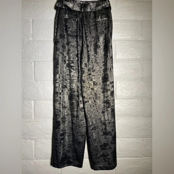 BCBGMaxAzria Black & Gold Wide Leg Pants - Picture 7 of 9